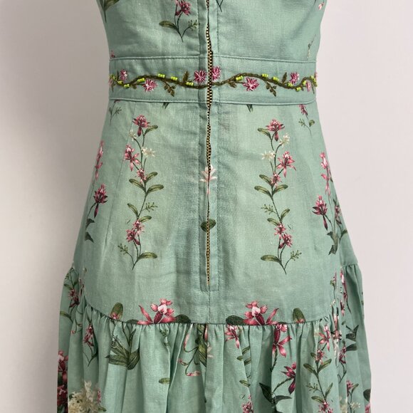 Agua By Agua Bendita Green Floral Maxi Dress - Picture 9 of 11